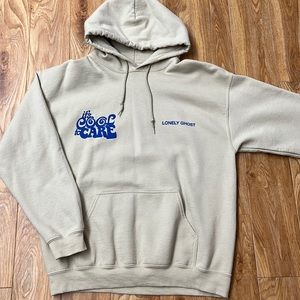 lonley ghost hoodie - it’s cool to care